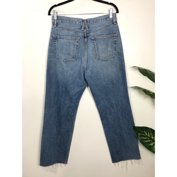 SLVRLAKE Jeans Women's Blue Road To Nowhere Dakota Medium Wash Straight Leg 30 - Picture 3 of 12